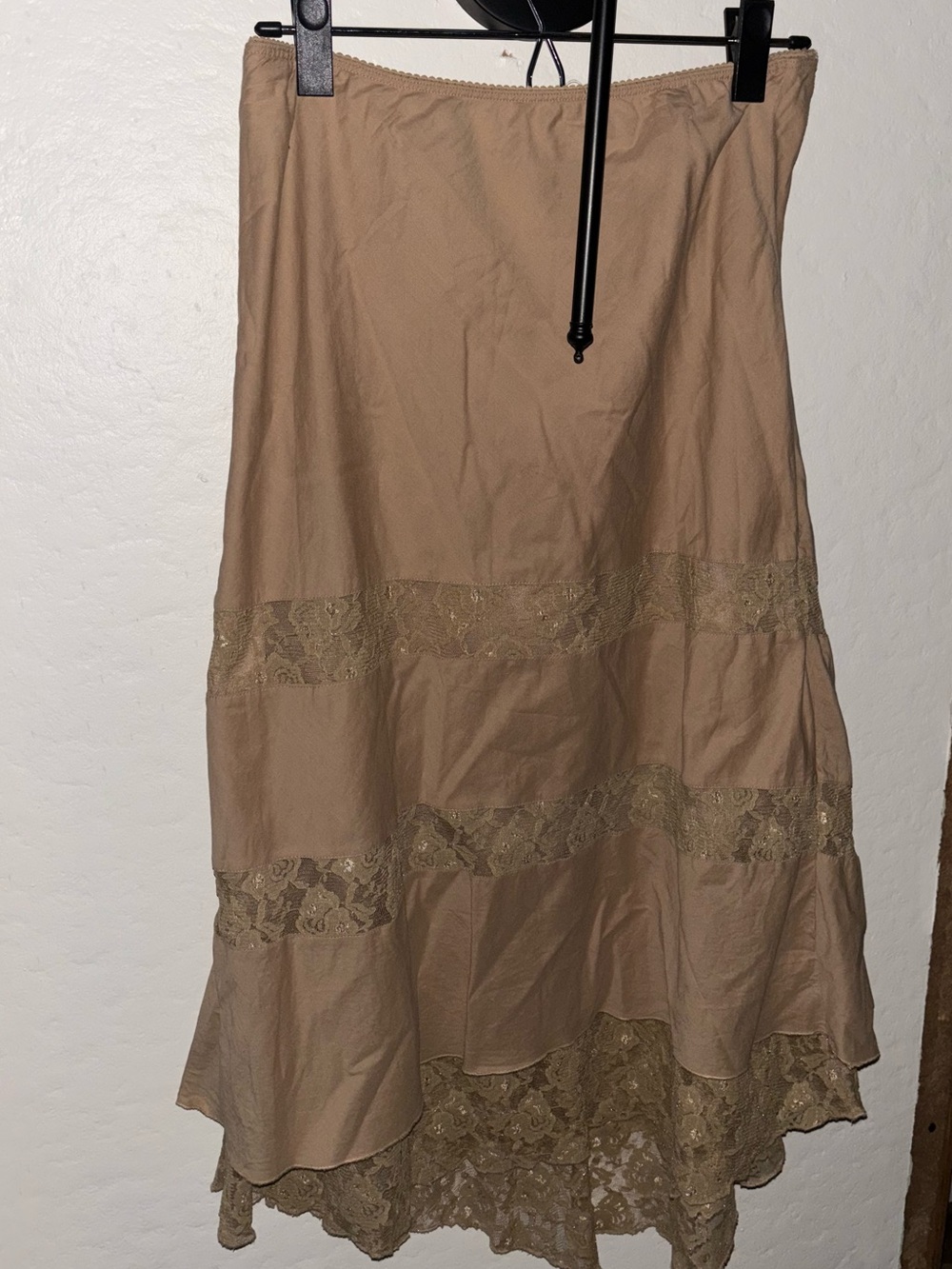Vintage XOXO Brown Long Skirt 100% Cotton